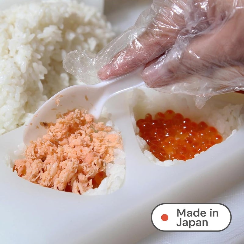TIKUSAN Onigiri Mold Musubi Maker Japanese Rice Ball Press Onigiri Mold Tray BPA Free Made in Japan Kanto Style (Large 3 Molds) - Image 5